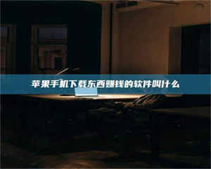 怒江苹果手机下载东西赚钱的软件叫什么 第1张