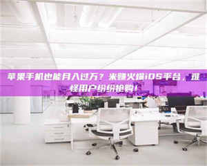 怒江苹果手机也能月入过万？米赚火爆iOS平台，难怪用户纷纷抢购！ 第1张